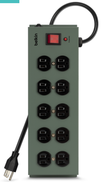 Open box Belkin SurgeMaster 10-Outlets Surge Suppressor - Receptacles: 10 - 885J