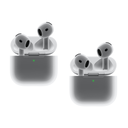Paquete con 2 Audífonos inalámbricos AirPods 4 de Apple,audífonos Bluetooth,Audio Espacial Personalizado,Resistentes al Polvo,al Agua y al Sudor,Chip H2,hasta 30 Horas de batería,fácil configuración para el iPhone