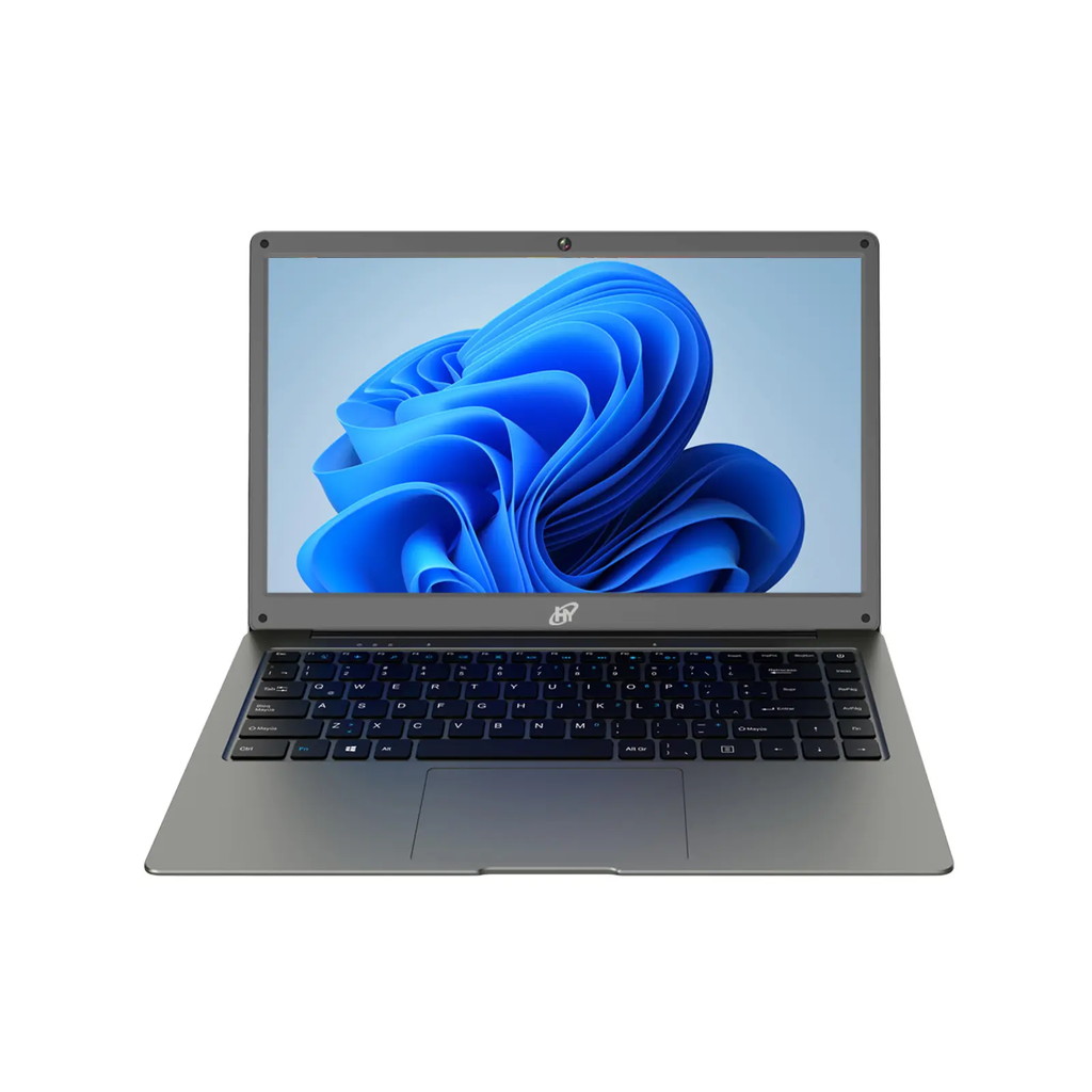 HY Book, N4500, 4GB/128GB, Windows 11 Home S Mode, 0.3M, USB-C, AC WiFi, Teclado en Español - Gris Espacial
