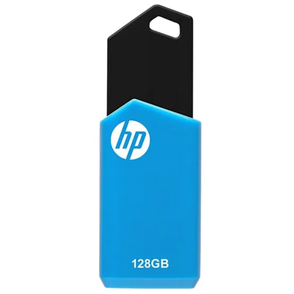 USB HP 128GB FLASH 2.0 AZUL CON GRIS P-FD128HPV150W-GE