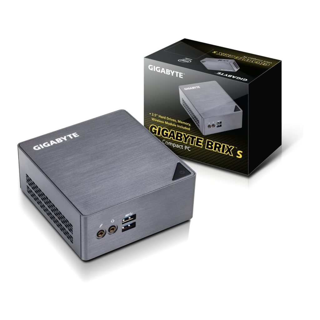 Computadora De Escritorio Mini PC Gigabyte BRIX GB-BSi5H-6200 | Intel Core i5 6ª Gen i5-6200U 2.30 GHz | DDR3L SDRAM | Color Gris