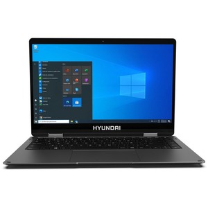 Laptop Hyundai HyFlip | 14" FHD | Celeron | 4GB RAM | 64GB HDD Expandible M.2 2280 SSD Slot | Windows 10 Home | Color Gris Espacial | Reacondicionada Grado B