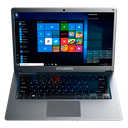 Laptop Hyundai HyBook 14.1", Intel Celeron, 4GB RAM, 64GB + 1TB HDD - Gris Espacial 