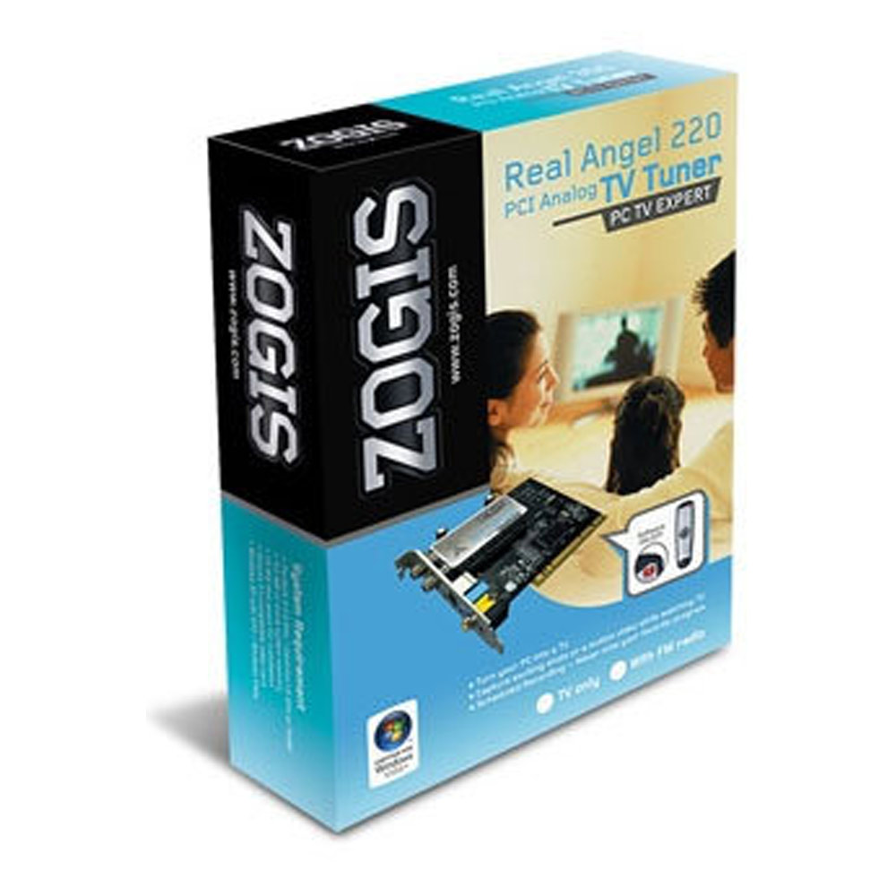 Tarjeta ZOGIS Real Angel 220 PCI, Captura de Video, Sintonizador de TV y de Radio FM con Control Remoto.