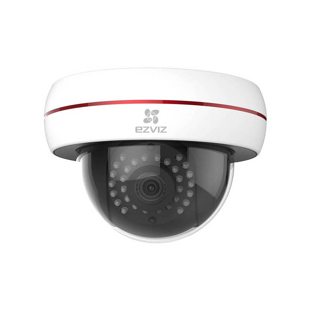 Cámara de Seguridad EZVIZ Husky Dome 1080p – IP66, Visión Nocturna 30m, Wi-Fi y Ethernet, Grabación en microSD, Lente 4mm, para exteriores