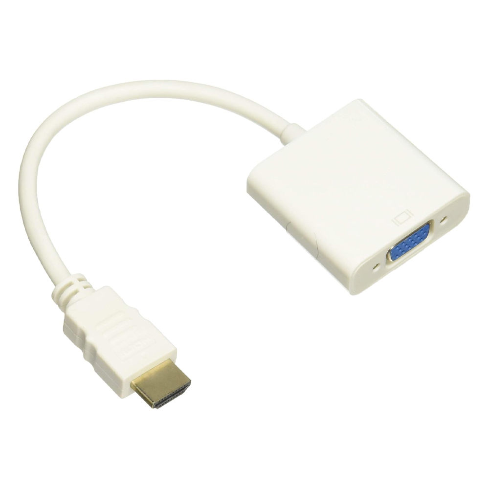 Cable A/V 4XEM - 10" HDMI/VGA - para Portátil, Proyector, Ultrabook, TV, Audio/Video de dispositivos, Monitor - 1