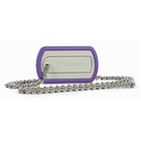 Unidad flash Verbatim Dog Tag Robusto - 8 GB - USB 2.0 - Violeta - Conforme con normas TAA
