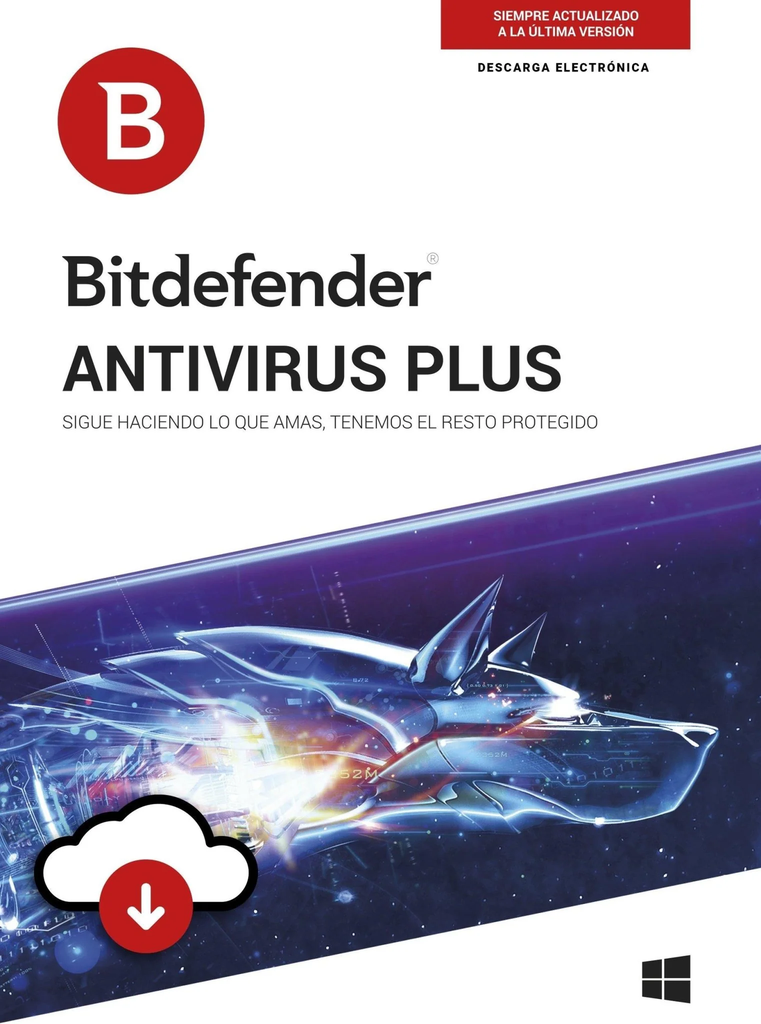 ESD Bitdefender Antivirus Plus 1 Año 10 Usuarios