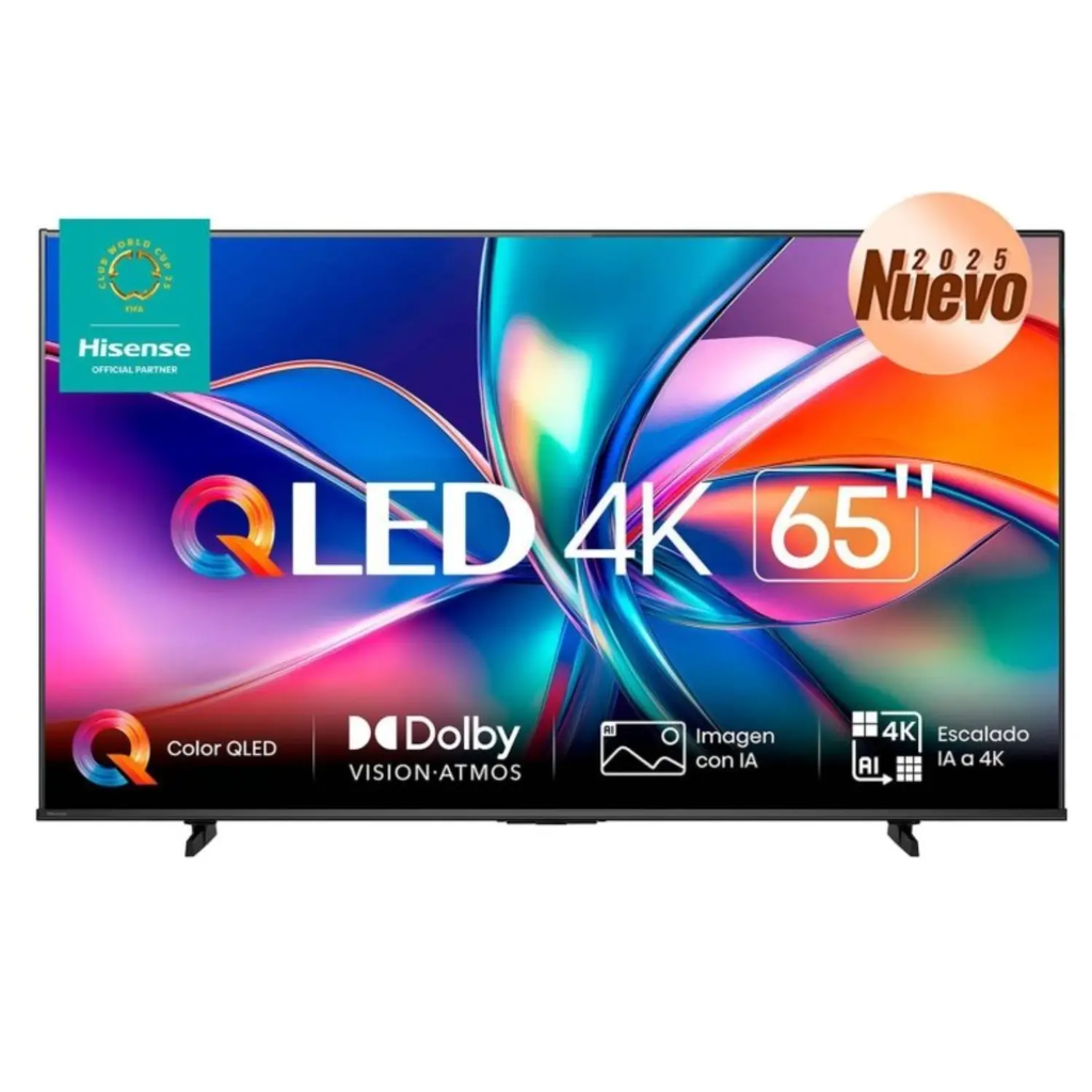 Smart TV Hisense 65" QLED 4K - Quantum Dot Color, Dolby Vision HDR, Local Dimming, WebOS/Google TV