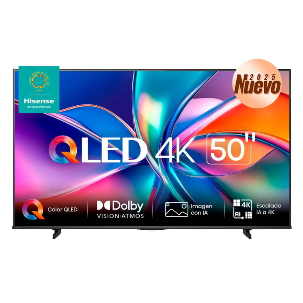 Smart TV Hisense 50" QLED 4K - Quantum Dot Color, Dolby Vision HDR, Local Dimming, Google TV / WebOS
