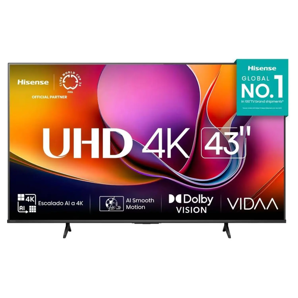 Smart TV Hisense 43" LED 4K - Google TV, Dolby Vision HDR, Precision Colour, Modo Juego Plus