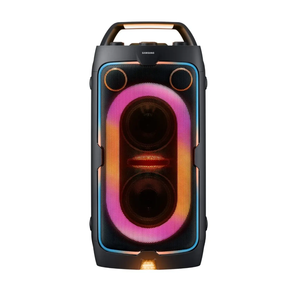 Bocina Portátil Samsung Sound Tower 160W - Sonido Bidireccional, Batería 12h, Bass Booster, Resistencia al Agua IPX5, Negro (MX-ST40F)