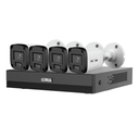 SAXXON SUA-KIT/XVR1E04-I/4-B10P-0280B - Kit de 4 Canales HDCVI/ Cámaras B10P de 1MP 720P/ Lente de 2.8mm Con Apertura de Hasta 100°/ Grabador de 4 Canales con Detección de Movimiento Inteligente/ Entradas y Salidas de Audio