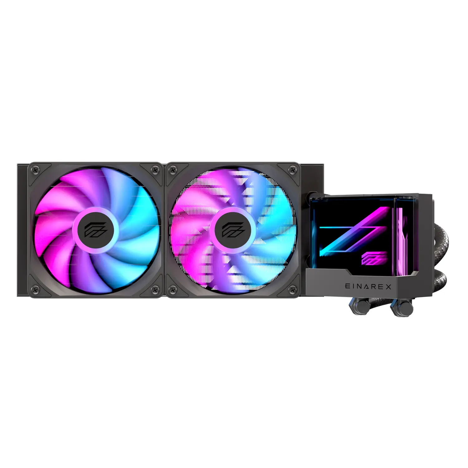 Enfriamiento Líquido EINAREX Vertex Lite 240 – Espejo Infinito – Fans ARGB – 240mm – Intel & AMD