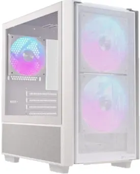 GABINETE EINAREX PULSE PM150 RGB BLANCO CRISTAL TEMPLADO MATX SIN FUENTE 3 FANS INCLUIDO USB C 