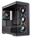 Gabinete EINAREX Zenith ZM800 RGB Black – MATX – Cristal Templado – 4 Fans RGB – USB-C