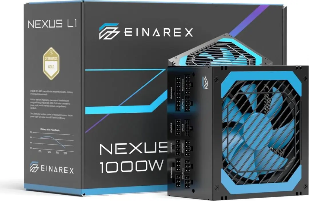 Fuente EINAREX Nexus L1 1000W Gold Cybenetics – Full Modular – ATX 3.1 & PCIe 5.1