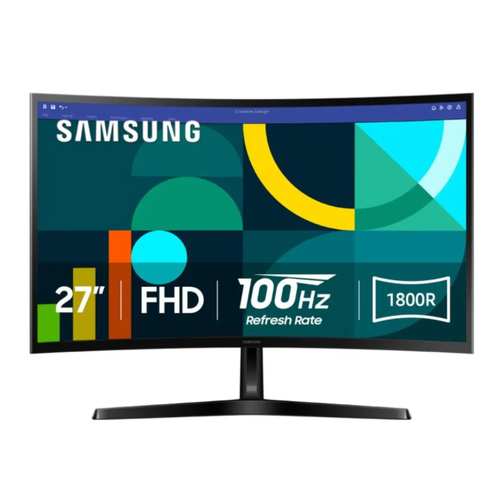 Monitor Curvo Samsung Essential S3 27" FHD – Serie S36GD de 100Hz