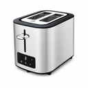 Tostadora Digital Zenith de 2 Rebanadas 77505 - Acero Inoxidable, Pantalla LED, 7 Niveles de Tostado y Ranuras Extra Anchas