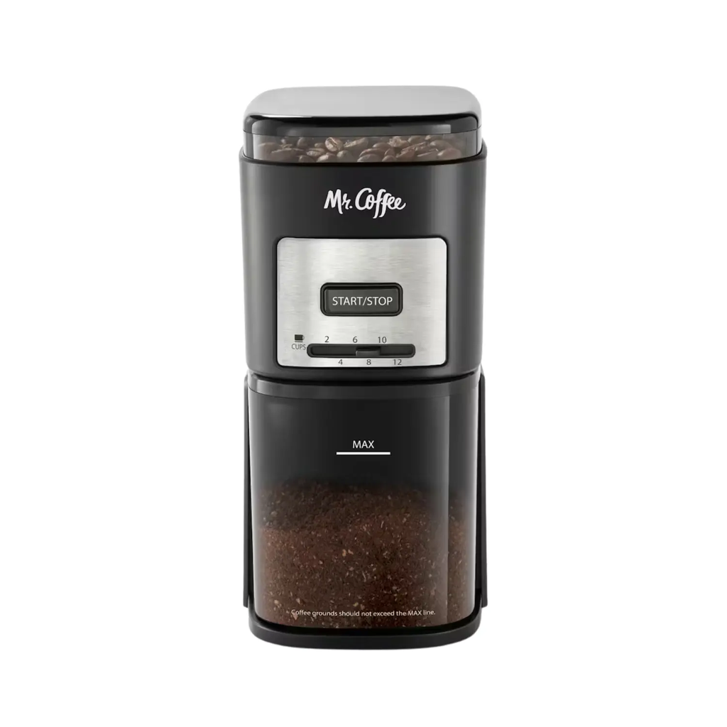 Mr. Coffee 12-Cup Automatic Burr Grinder – Precisión Profesional para el Aroma Perfecto