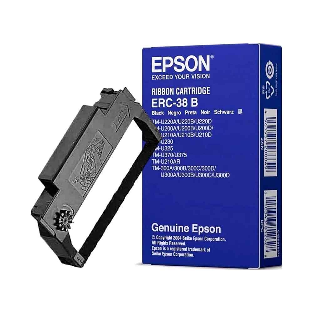 Cartucho de cinta Epson ERC38B Matricial - Negro - 1 Solamente