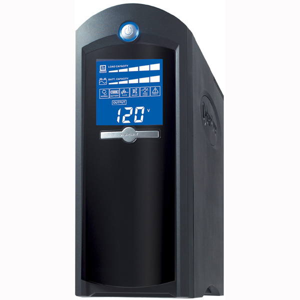 1500VA / 900W, Línea Interactiva, Pantalla LCD Multifunción, Regulador Automática de Voltaje (AVR), Mini Torre, 12 × NEMA 5-15R, (6 supresión y 6 supresión con batería de respaldo), RJ11/45/Coax, USB/Serial. Software PowerPanel Personal Edition. Garantía 3 años incluye batería