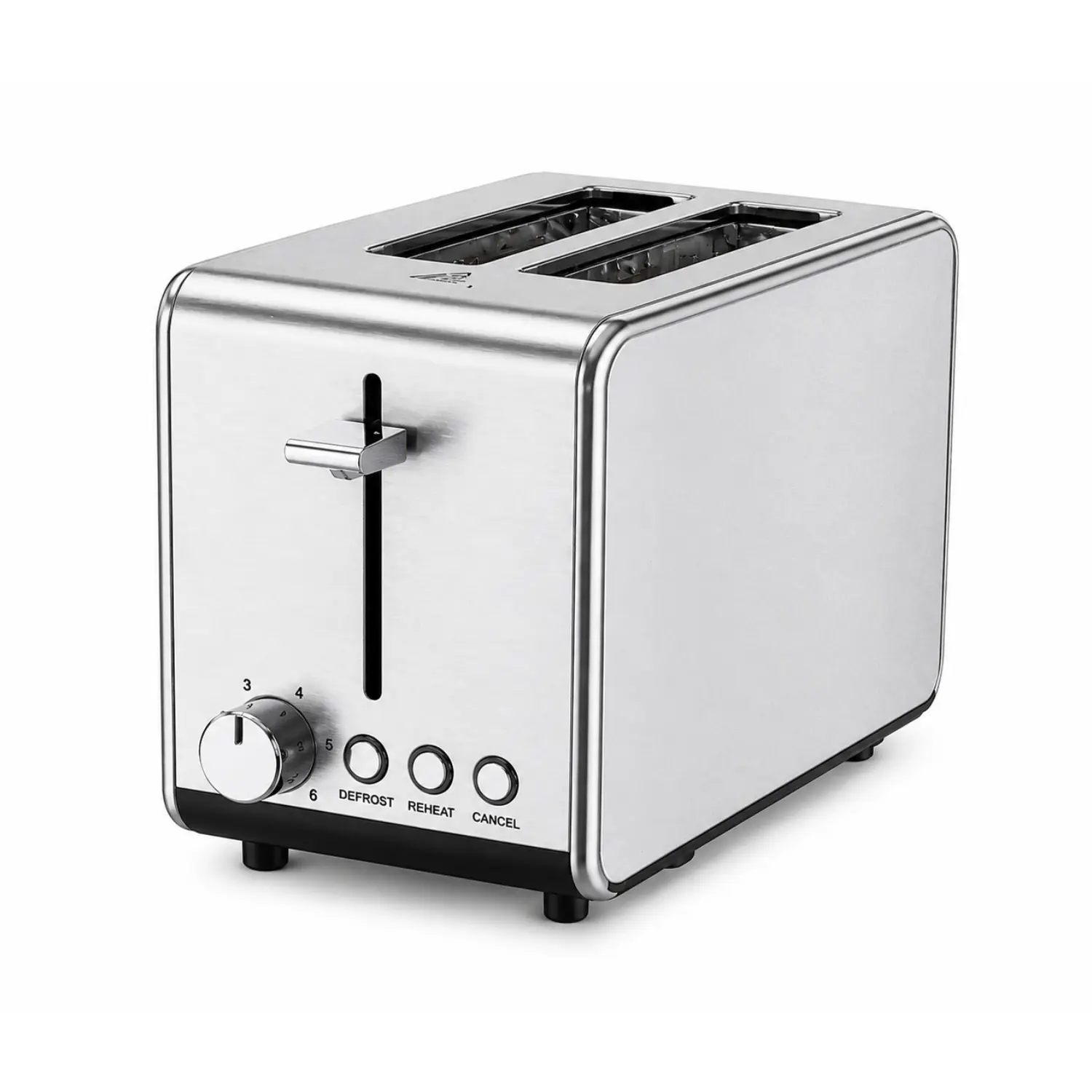 Zenith 77499 - Tostador de 2 Rebanadas con Ranuras Extra Anchas, Acero Inoxidable con Ajuste de Dorado y Bandeja de Migas Removible