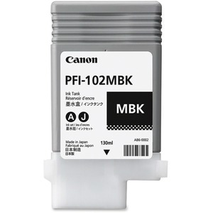 Cartucho de tinta Canon PFI-102MBK Tinta - Negro mate - Original - 1 Solamente
