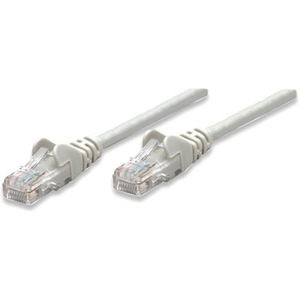 Intellinet Network Patch Cable, Cat5e, 2m, Grey, CCA, U/UTP, PVC, RJ45, Gold Plated Contacts, Snagless, Booted, Lifetime Warranty, Polybag
