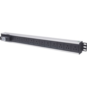 Intellinet Vertical Rackmount 12-Way Power Distribution Unit (PDU) - US Type - Single Air Switch, No Surge Protection