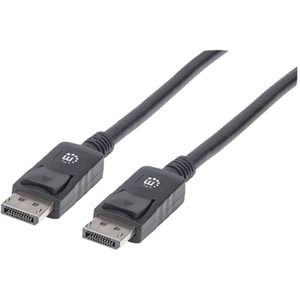 Manhattan DisplayPort Male/Male Monitor Cable, 3.3', Black