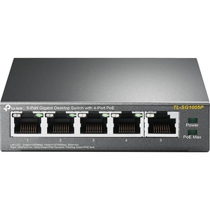 Conmutador Ethernet TP-Link JetStream TL-SG1005P 5 - Gigabit Ethernet - 10/100/1000Base-T