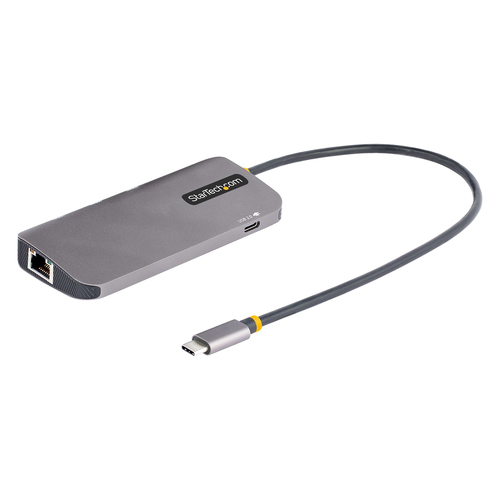 Estación de acoplamiento StarTech.com USB Tipo C para Monitor/Notebook/Estación de trabajo - 100 W - Gris - Pórtatil