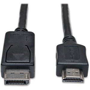 Cable A/V Tripp Lite - 6 pies DisplayPort/HDMI - para Audio/Video de dispositivos, Monitor, TV - 1 Unidad - Conforme con normas TAA