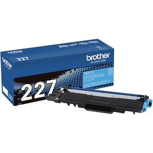 Cartucho de tóner Brother TN-227C Alto Rendimiento Láser - Cián - Original - 1 Solamente