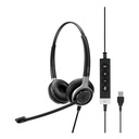 Audífonos Cableado De Diadema Sennheiser Century 660 | USB CTRL | Color Negro | Reacondicionado Grado A