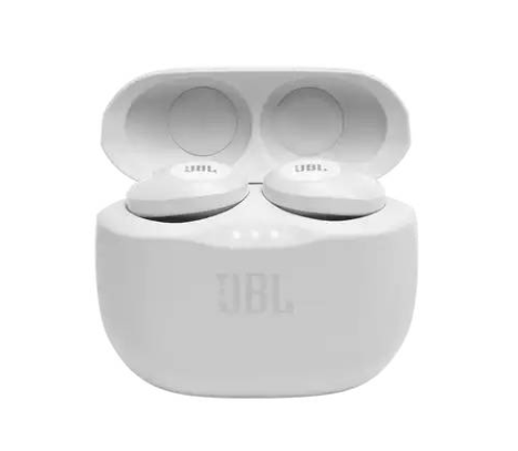 JBL Tune 125TWS True Wireless In-Ear Headphones - Pure Bass Sound, 32H Battery, Bluetooth, Fast Pair, Comfortable, Wireless Calls, Music, Native Voice Assistant (White)