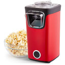 Máquina de Palomitas Dash Turbo Pop 8 Tazas – Aire Caliente, Sin Aceite, Taza Medidora/Bandeja para Mantequilla, Color Rojo