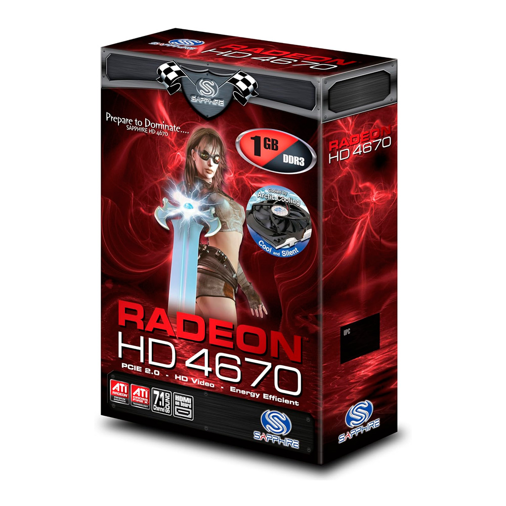 Tarjeta Gráfica Sapphire ATI Radeon 4670 - 1 GB DDR3 SDRAM