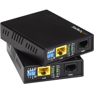StarTech 110VDSLEXT Kit Extensor VDSL2 Ethernet a través de Cable de par Sencillo, 1km