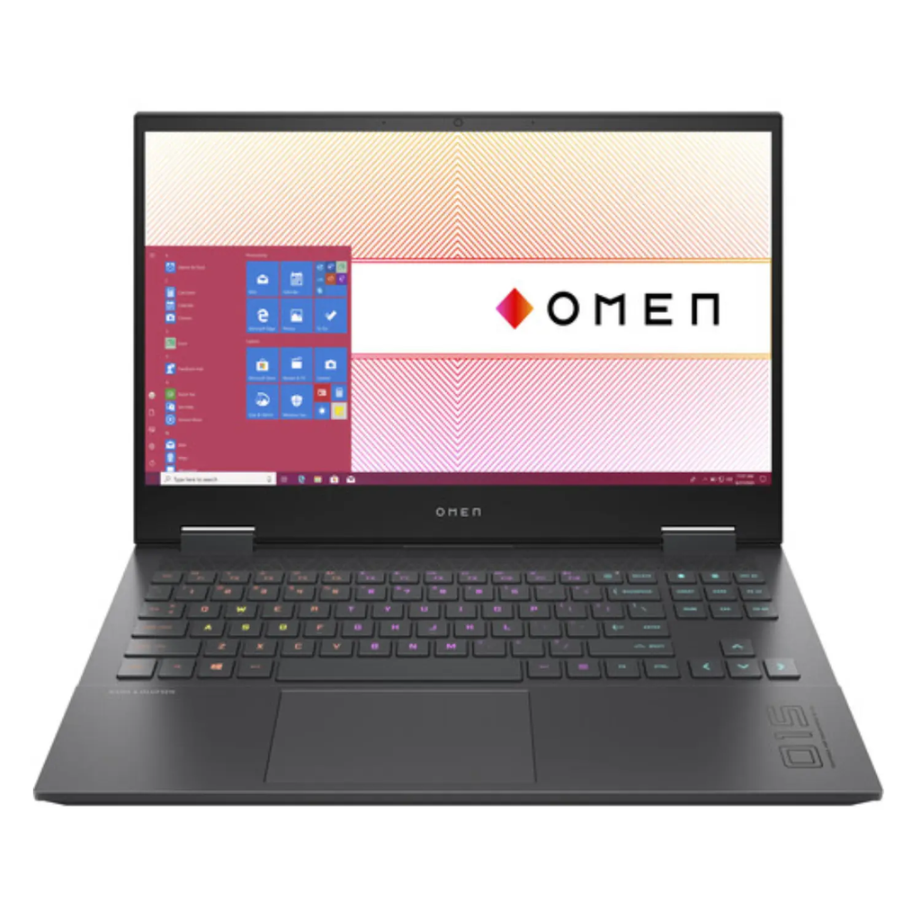 Laptop Gamer HP OMEN 15.6” 8GB RAM 512GB SSD Windows 11 Home – Portátil de Alto Rendimiento en Color Negro para Juegos y Trabajo Creativo