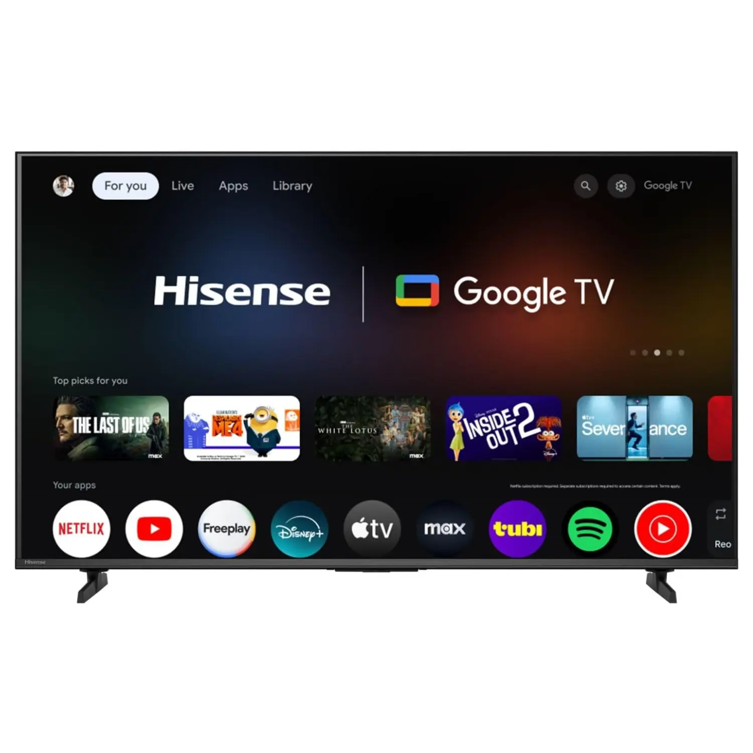 Hisense 50" 4K UHD Google Smart TV HDR Dolby Vision 50H5BG