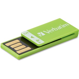Unidad flash Verbatim Clip-it 97556 - 4 GB - USB 2.0 - Verde