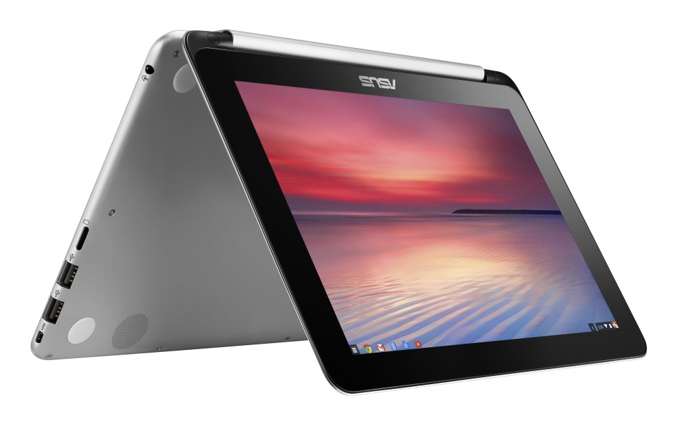 Laptop Convertible 2 En 1 Asus Chromebook Flip C100PA C100PA-DB02 | 10,1" Pantalla Táctil | ARM Cortex A17 Quad-Core 1.80 GHz | 4 GB RAM  | Color Plata