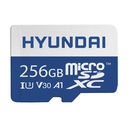 Hyundai 256GB microSDXC UHS-1 Memory Card with Adapter, 95MB/s (U3) 4K Video, Ultra HD, A1, V30