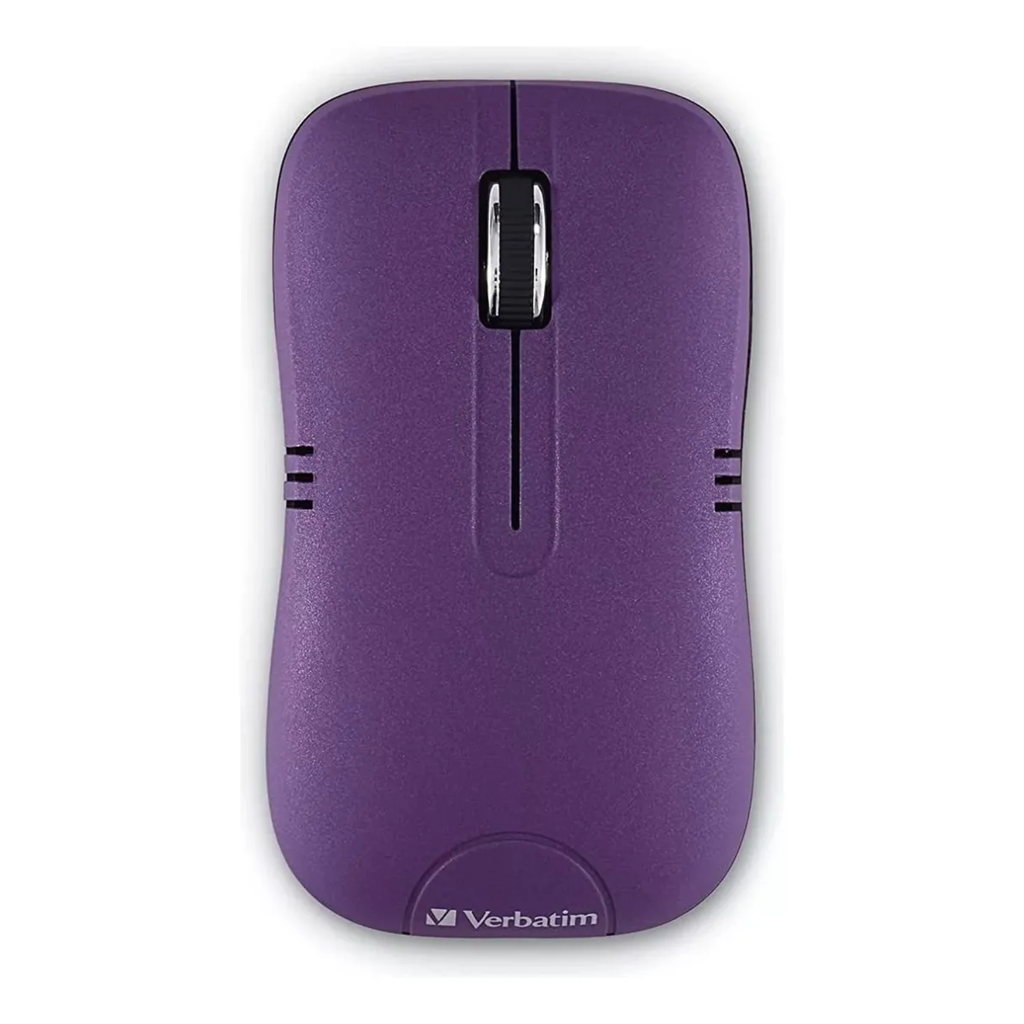 Mouse Óptico Inalámbrico Verbatim - Morado