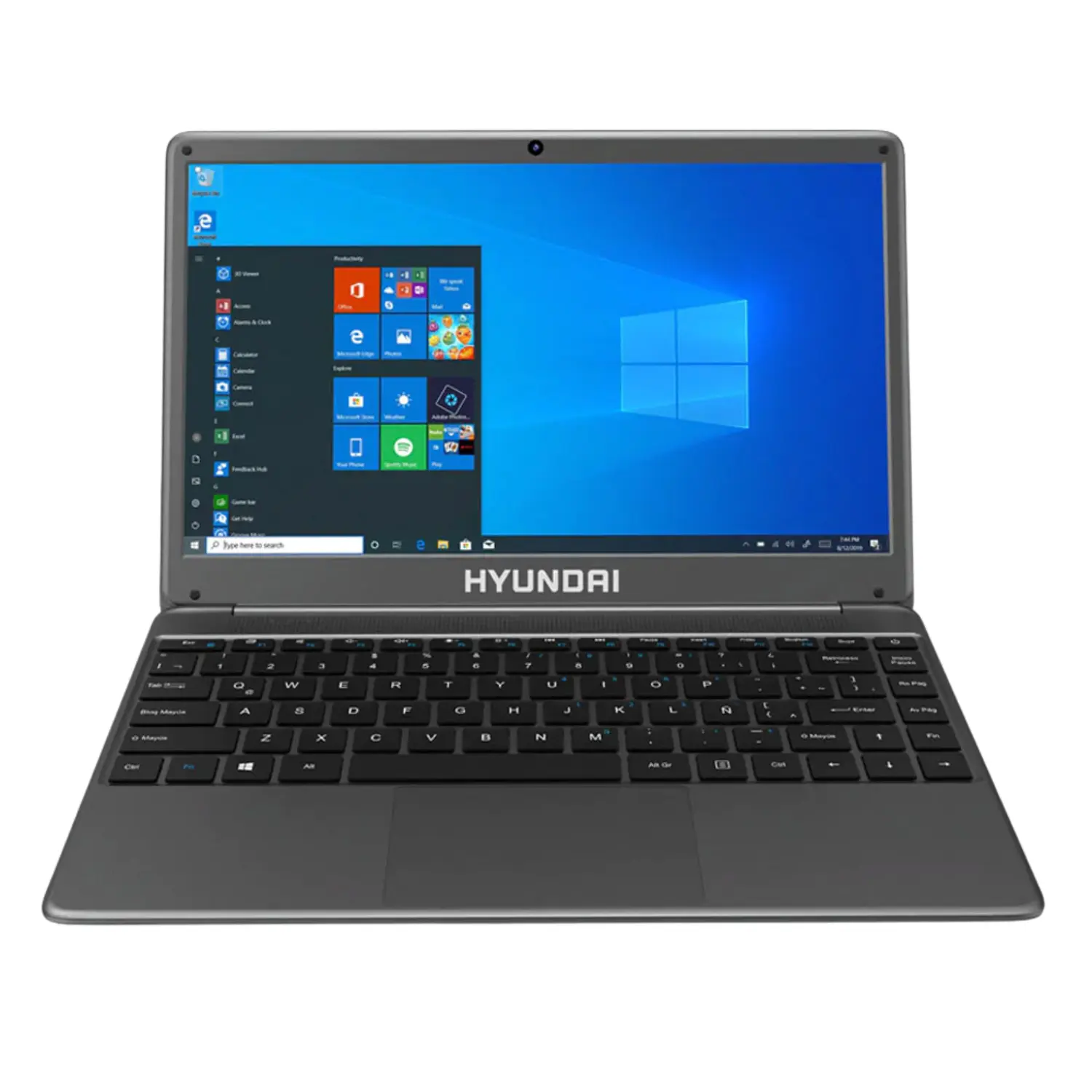 Hyundai HyBook Ereny Plus 14.1" HD - Intel Core i5 8th Gen, 8GB RAM, 256GB SSD, Win 10 Pro - Space Grey