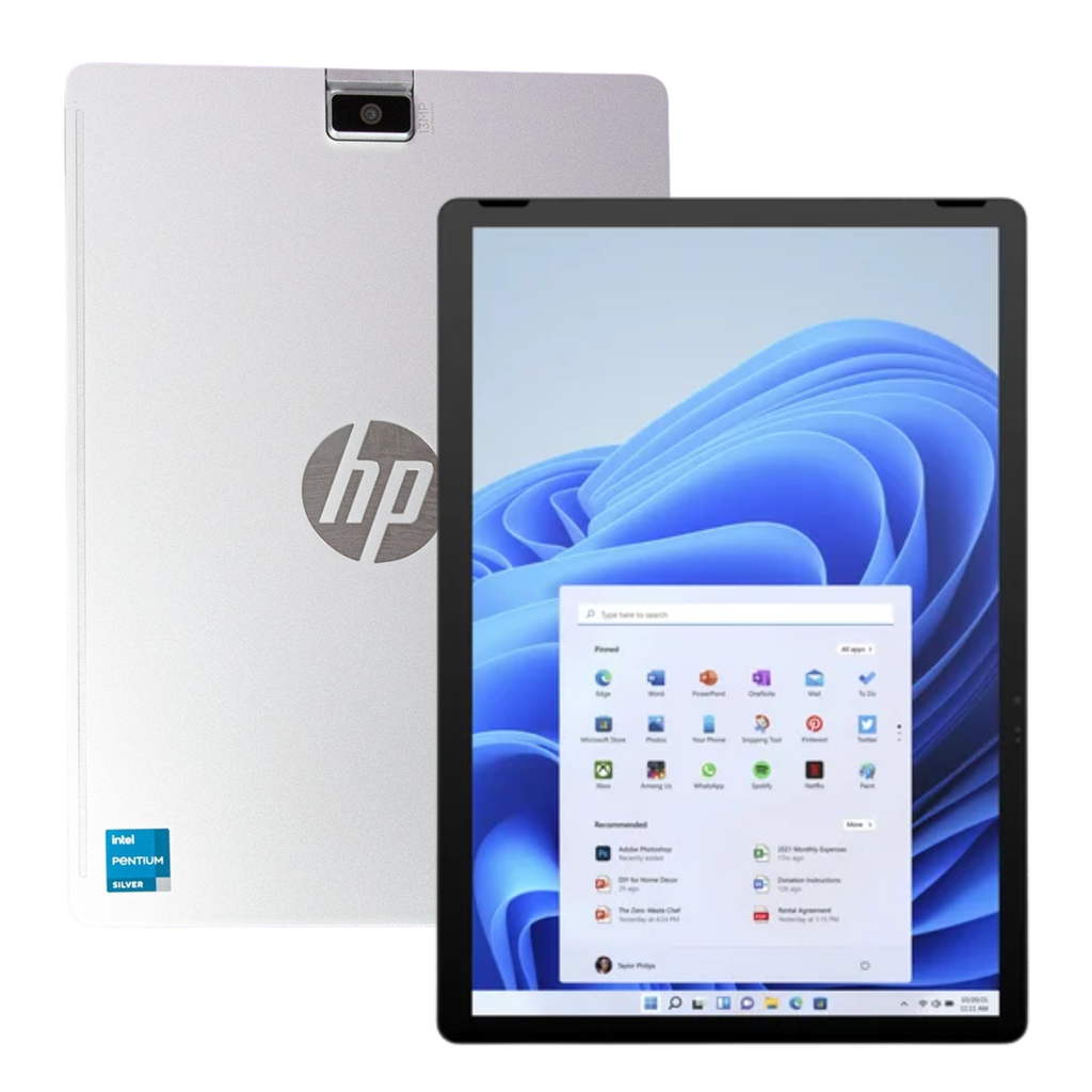 HP Tablet 11 – 11″ 2K Táctil, Intel Pentium, 4GB RAM, 128GB SSD, Windows 11, Color Plateado