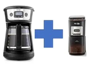 [2176619.2141812/NEW] Mr Coffee 12 Cup Coffee Maker 2176619+ Grinder 2141812 Set