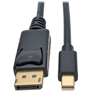 [P583-003-BK/NEW] Cable A/V Tripp Lite P583-003-BK - 3 pies DisplayPort/Mini DisplayPort - para Audio/Video de dispositivos, Portátil, Monitor, TV, Proyector